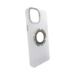 Capa de Silicone com Diamond Designe para Apple iPhone 15 Ultra Branco Capa de Silicone com Diamond Designe para Apple iPhone 15 Ultra Branco